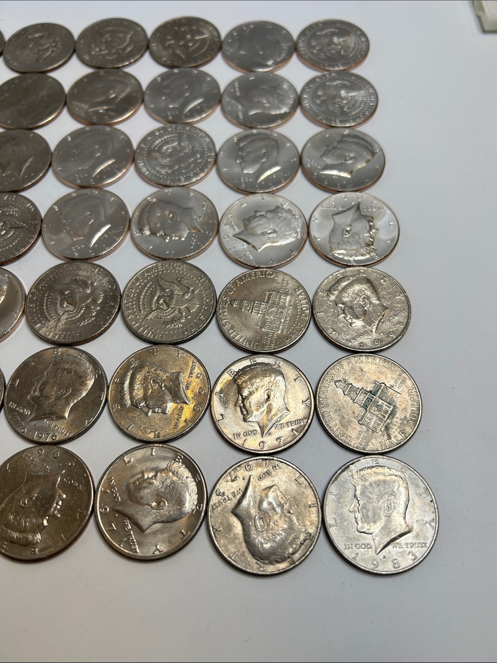 Large Estate Sale Kennedy Half Dollars Coin Lot Face Value $35 Coin Collection - Picture 4 of 7